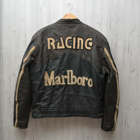 Marlboro Racing Black Leather Jacket