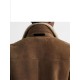 Men Winter Brown Shearling Jacket