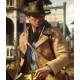 Men's Arthur Morgan Genuine Leather Jacket Coat   