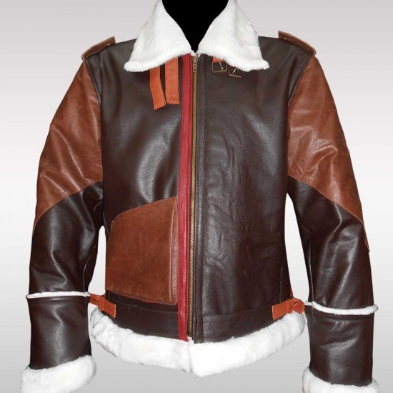 Men's Aviator B3 Double Combination Cow Leather Jacket