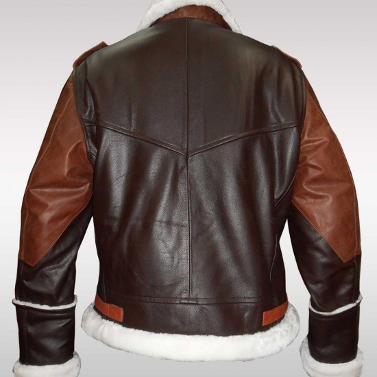 Men's Aviator B3 Double Combination Cow Leather Jacket