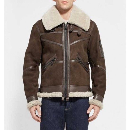 shearling motorcycle jacket mens