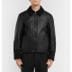 Mens Aviator Shearling Lined Leather And Suede Jacket