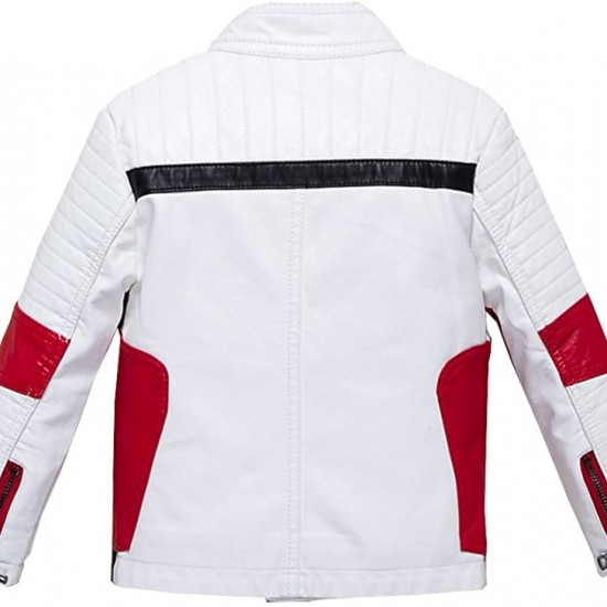 Men's Casual Red And White Bruce Lee Popular Vintage Classic Jacket