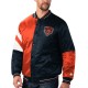 Men's Chicago Bears Starter Navy and Orange Leader Varsity Jacket