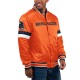 Men's Denver Broncos Starter Orange Home Game Satin Varsity Jacket