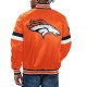 Men's Denver Broncos Starter Orange Home Game Satin Varsity Jacket