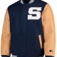 Men's Penn State Navy Blue Bomber Jacket