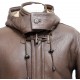 Men's Rufus Brown New Winter Real Shearling Sheepskin Leather Duffle Coat