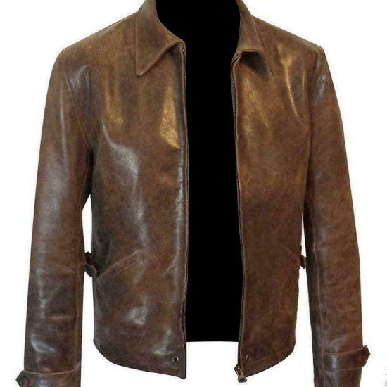 Men's Skyfall James Bond 007 Daniel Craig Vintage Brown Article Real Leather Jacket 