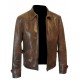 Men's Skyfall James Bond 007 Daniel Craig Vintage Brown Article Real Leather Jacket 