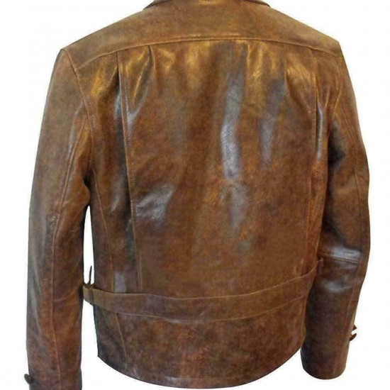 Men's Skyfall James Bond 007 Daniel Craig Vintage Brown Article Real Leather Jacket 