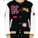 Men's Varsity Kenzo College Jacket with Patches