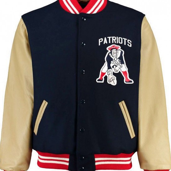 Men's Varsity Patriots Letterman Jacket