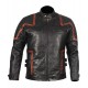 Mens 101 Vintage Distressed Biker Real Leather Jacket