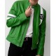 Mens Alien Green Ben 10 Leather Jacket