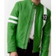 Mens Alien Green Ben 10 Leather Jacket