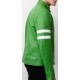 Mens Alien Green Ben 10 Leather Jacket