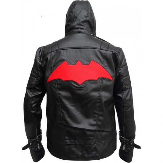 Mens Arkham Knight Black Bat Style Vest and Jacket