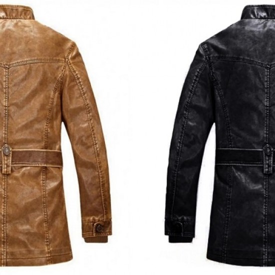 Mens Aviator Hunter Style Leather Jacket