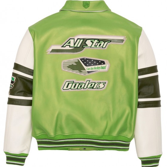 Mens Avirex Stars and Stripes Green Jacket