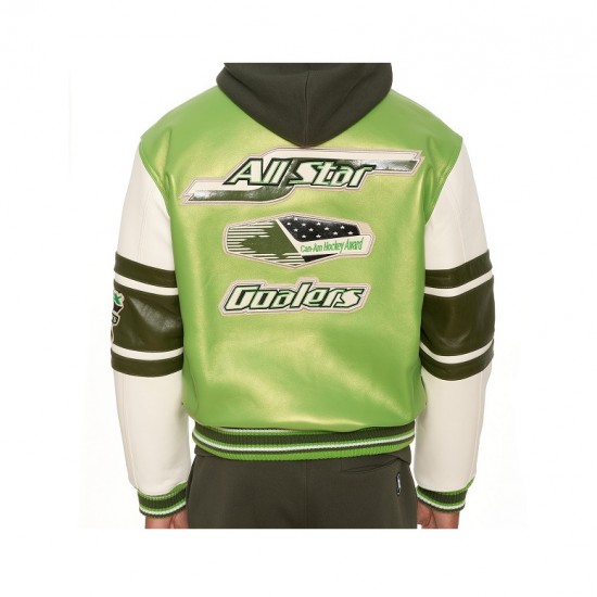 Mens Avirex Stars and Stripes Green Jacket