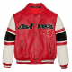 Mens Avirex The Legend Red Leather Jacket