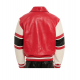 Mens Avirex The Legend Red Leather Jacket