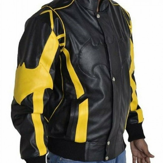 Mens Batman Arkham Knight Leather Jacket Costume