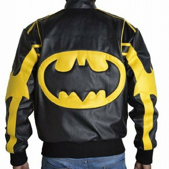 Mens Batman Arkham Knight Leather Jacket Costume