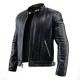 Mens Black Lining Lambskin Leather Jacket