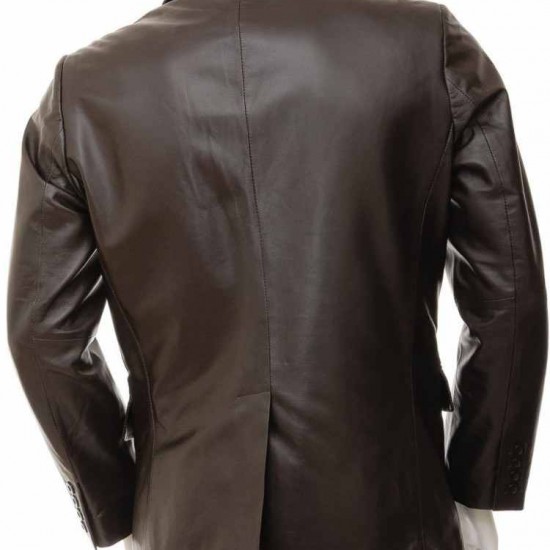 Men’s Ultimate Crossover Real Leather Blazer Jacket