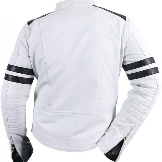 Mens Bruce Lee Popular Vintage Classic White Men's Casual Jacket