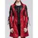 Mens Cloud Devil Red Gothic Coat