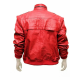 Mens Cobra Kai Karate Kid Johnny Lawrence Red Leather Jacket