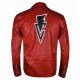 Mens Finn Balor WWE Superstar Balor Club Red Leather Jacket