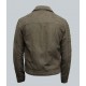 Mens Grey Suede Leather Motorcycle Jacket