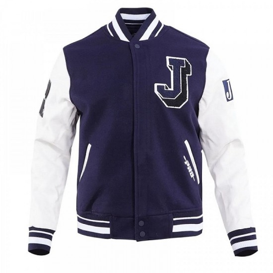 Mens Jackson State University Classic Rib Wool Varsity Jacket