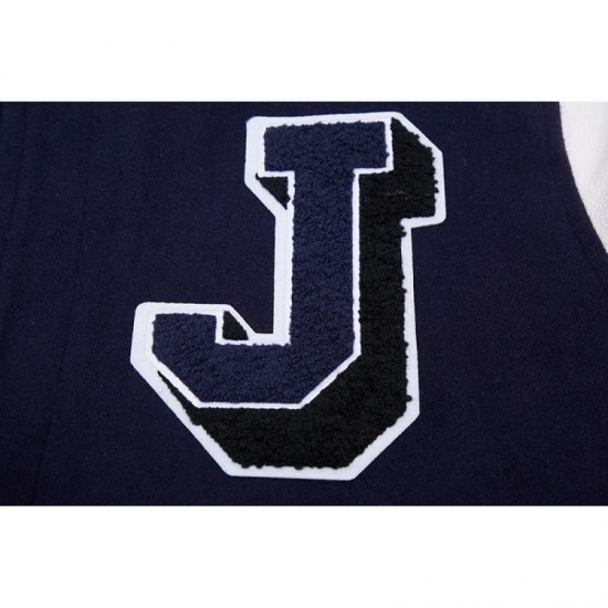 Mens Jackson State University Classic Rib Wool Varsity Jacket