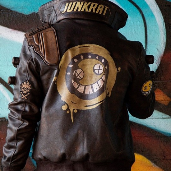 Mens Junkrat Steampunk Leather Jacket