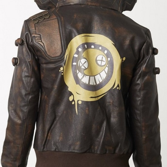 Mens Junkrat Steampunk Leather Jacket