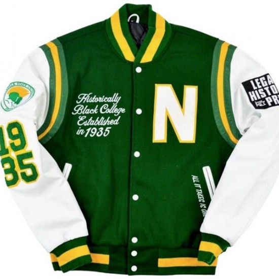 Mens Norfolk State University Unisex Varsity Jacket