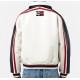 Mens Tommy X Avirex White Leather Jacket