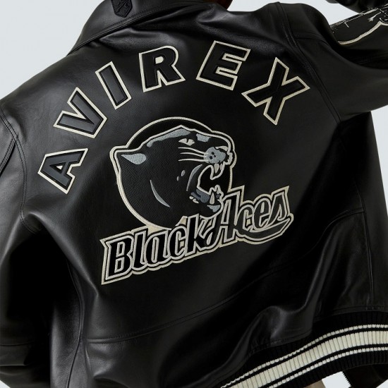 Mens Tuskegee Black Aces A2 Jacket