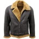 Men’s Brown RAF Real Shearling Jacket