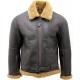 Men’s Brown RAF Real Shearling Jacket