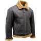 Men’s Brown RAF Real Shearling Jacket