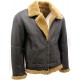 Men’s Brown RAF Real Shearling Jacket