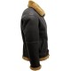 Men’s Brown RAF Real Shearling Jacket