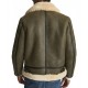 Men’s Hardy A21 Flight Aviator Brown Shearling Leather Jacket